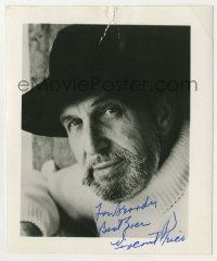 2a029 VINCENT PRICE signed 4.25x5 Kodak photo '80s great smiling portrait wearing hat & turtleneck!