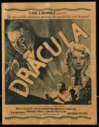 2a019 DRACULA herald '31 Tod Browning, Bela Lugosi, do vampires really exist, great images!
