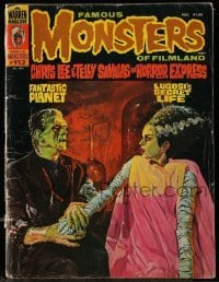 2a283 FAMOUS MONSTERS OF FILMLAND magazine December 1974 Basil Gogos art of Bride of Frankenstein!
