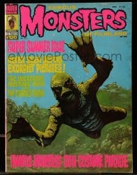 2a285 FAMOUS MONSTERS OF FILMLAND magazine Oct 1975 Creature from the Black Lagoon art by Roland!
