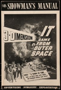 2a069 IT CAME FROM OUTER SPACE pressbook '53 Ray Bradbury classic sci-fi, includes 3-D supplement!