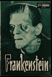 2a013 FRANKENSTEIN Austrian program R57 many different images of Boris Karloff as the monster!