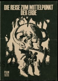 2a015 JOURNEY TO THE CENTER OF THE EARTH East German program '67 Jules Verne, great dinosaur art!