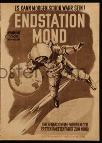 2a008 DESTINATION MOON German program '51 Robert A. Heinlein, cool different astronaut art & more!