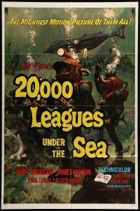 2b009 20,000 LEAGUES UNDER THE SEA 1sh R71 Jules Verne classic, wonderful art of deep sea divers!