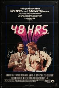 2b006 48 HRS. 1sh '82 Nick Nolte is a cop who hates Eddie Murphy who is a convict!