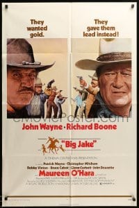 2b081 BIG JAKE 1sh '71 Richard Boone wanted gold but John Wayne gave him lead instead!
