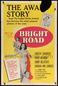2b111 BRIGHT ROAD 1sh '53 cool images of Dorothy Dandridge, Harry Belafonte!
