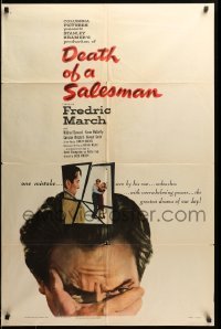 2b170 DEATH OF A SALESMAN 1sh '52 Fredric March as Willy Loman, from Arthur Miller's play!