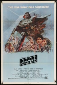 2b208 EMPIRE STRIKES BACK NSS style B 1sh '80 George Lucas sci-fi classic, art by Tom Jung!