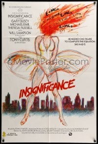 2b397 INSIGNIFICANCE English 1sh '85 incredible completely different Marilyn skirt blowing art!