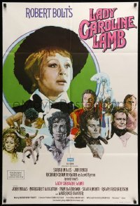2b452 LADY CAROLINE LAMB English 1sh '73 directed by Robert Bolt, great art of Sarah Miles & cast!