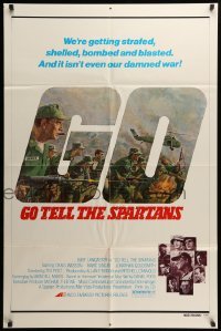 2b275 GO TELL THE SPARTANS 1sh '78 Burt Lancaster in Vietnam War, cool action artwork!