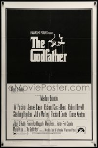 2b277 GODFATHER 1sh '72 Francis Ford Coppola crime classic, great art by S. Neil Fujita!