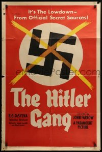 2b339 HITLER GANG style A 1sh '44 one of the greatest World War II propaganda movie posters!