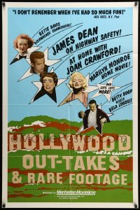 2b342 HOLLYWOOD OUT-TAKES 1sh '83 James Dean, Marilyn Monroe, Bela Lugosi, Joan Crawford!