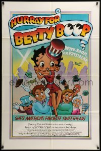 2b362 HURRAY FOR BETTY BOOP 1sh '80 great art of the character by Leslie Cabarga!