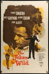 2b423 JOKER IS WILD 1sh '57 Frank Sinatra as Joe E. Lewis, sexy Mitzi Gaynor, Jeanne Crain
