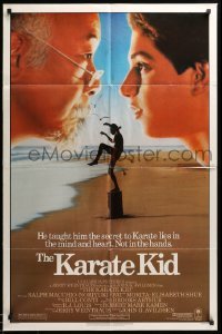 2b435 KARATE KID 1sh '84 Pat Morita, Ralph Macchio, teen martial arts classic!