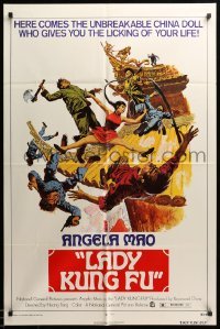 2b454 LADY KUNG FU 1sh '73 the unbreakable China doll who gives you the licking of your life!