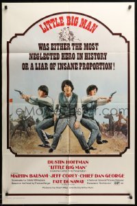2b480 LITTLE BIG MAN 1sh '71 Dustin Hoffman is the most neglected hero in history, Arthur Penn!