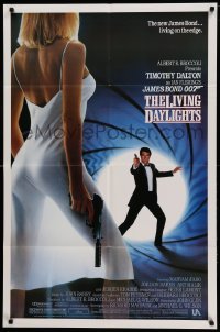 2b490 LIVING DAYLIGHTS 1sh '87 Timothy Dalton as the most dangerous James Bond ever!