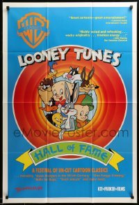 2b502 LOONEY TUNES HALL OF FAME 1sh '91 Bugs Bunny, Daffy Duck, Elmer Fudd, Porky Pig!