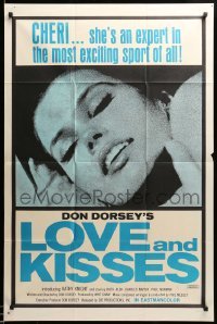 2b509 LOVE & KISSES 1sh '70 Kathy Knight as Cheri is an expert in the exciting sport of sex!
