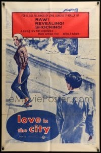 2b517 LOVE IN THE CITY 1sh '55 Michelangelo Antonioni & Federico Fellini's L'Amore in Citta!