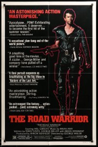 2b544 MAD MAX 2: THE ROAD WARRIOR style B 1sh '82 George Miller, Mel Gibson returns as Mad Max!