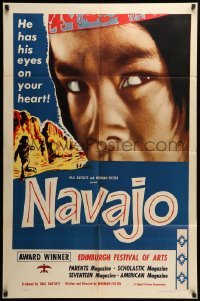 2b610 NAVAJO revised 1sh '52 Native American Indians, he has his eyes on your heart!