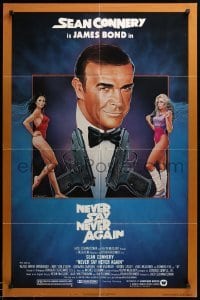 2b614 NEVER SAY NEVER AGAIN 1sh '83 art of Sean Connery as James Bond 007 by Obrero!