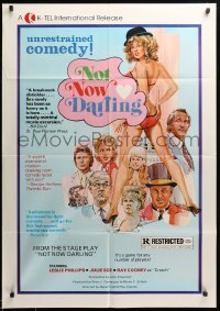 2b633 NOT NOW DARLING 1sh R76 Leslie Philips, super sexy Julie Ege, unrestrained comedy!