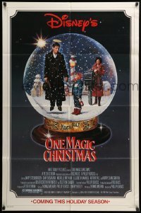 2b647 ONE MAGIC CHRISTMAS advance 1sh '85 Mary Steenburgen, Harry Dean Stanton, Disney, Gadino art!