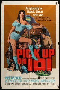 2b670 PICK UP ON 101 1sh '72 sexy Lesley Ann Warren knows where she wants to go!