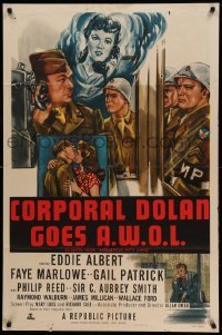 2b712 RENDEZVOUS WITH ANNIE 1sh R51 art of Eddie Albert, Marlowe, Corporal Dolan Goes A.W.O.L.!