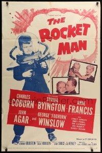 2b724 ROCKET MAN 1sh '54 Foghorn Winslow in space suit, written by Lenny Bruce!