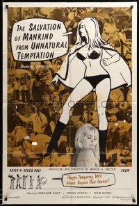 2b738 SALVATION OF MANKIND 1sh '71 sexy MaryJane Saint, montage of many naked people!