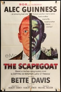 2b744 SCAPEGOAT 1sh '59 art of Alec Guinness, who lived another man's life & loved his woman!