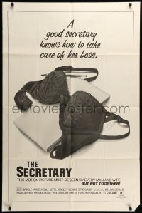 2b754 SECRETARY 1sh '71 she takes care of the boss, sexy image of bra on paper!