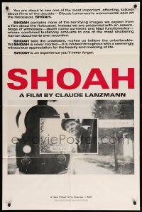 2b768 SHOAH 1sh '85 Claude Lanzmann's World War II documentary about the Holocaust!