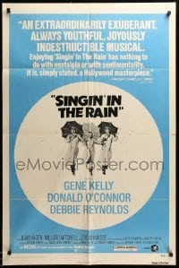 2b780 SINGIN' IN THE RAIN 1sh R75 Gene Kelly, Donald O'Connor, Debbie Reynolds, classic musical!