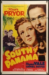 2b800 SOUTH OF PANAMA 1sh '41 Roger Pryor & Virginia Vale in Central America!