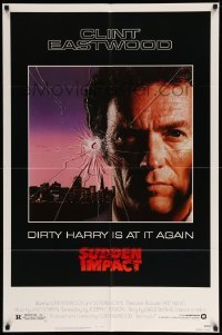 2b825 SUDDEN IMPACT 1sh '83 Clint Eastwood is at it again as Dirty Harry, great image!