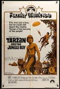 2b845 TARZAN & THE JUNGLE BOY 1sh R74 could Mike Henry find him in the wild jungle?