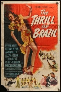 2b883 THRILL OF BRAZIL style B 1sh '46 great full-length image of sexy Ann Miller showing her leg!