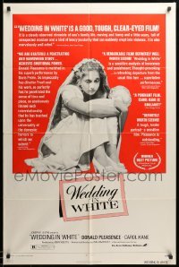 2b952 WEDDING IN WHITE 1sh '73 Carol Kane, Donald Pleasence, movie about married life!
