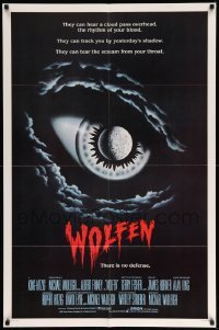 2b978 WOLFEN int'l 1sh '81 Albert Finney, Gregory Hines, Diane Venora, werewolf horror!