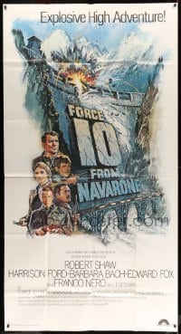 2c102 FORCE 10 FROM NAVARONE 3sh '78 cool artwork of top stars & dam by Brian Bysouth!