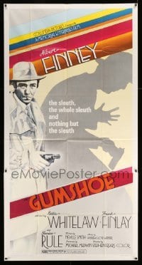 2c108 GUMSHOE 3sh '72 Stephen Frears directed, cool film noir artwork of Albert Finney!
